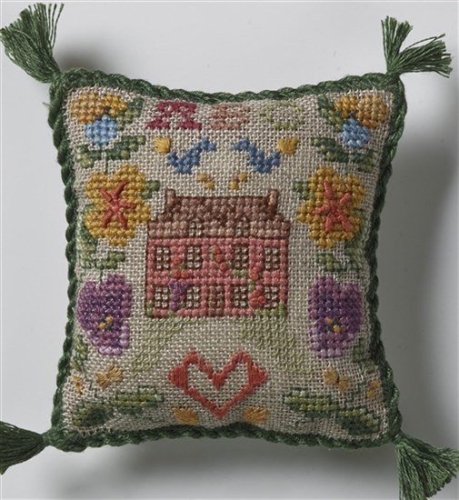 Little Sampler Pincushion The Cross Cross stitch pillow pincushion or